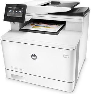 HP Color LaserJet Pro M477fnw Multifunction Wireless Laser Printer with New Toners (CF377A) - Certified Refurbished
