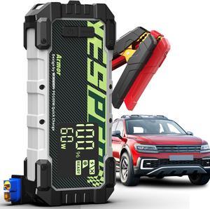 Rosfim 2000 Amp 12-Volt Jump Starter Battery Pack - Car Battery Booster  Pack for up to 8.5-Liter Gas and 6.5-Liter Diesel Engines, USB-C PD 65W