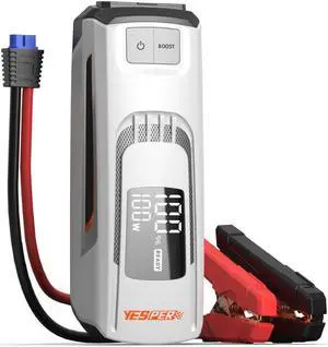 YESPER Boost Jump Starter Battery Pack 4120A 27000mAh Car Battery Charger Jumper Starter (All Gas/up to 10L Diesel) 100W Quick Charge 12V Portable Jump Box for Totally Dead Vehicle with DSLI Safe Tech