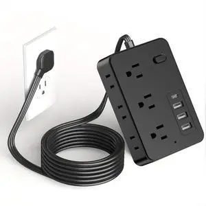 Power Strip, Surge Protector With 6 AC Outlets & 3 USB & 1 Type-C Ports, Angled Flat Plug, For Home, Office, Dorm Essentials Power Strip, Surge Protector With 6 AC Outlets & 3 USB & 1 Type-C Ports, Angled Flat Plug, For Home, Office, Dorm Essentials