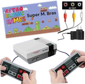Retro Game Console, Classic Mini Video Game Consoles Built-in with 620 Games Dual Players Mode Console with 2 Controllers Handheld Games for Kids & Adults Retro Game Console, Classic Mini Video Game Consoles Built-in with 620 Games Dual Players Mode Console with 2 Controllers Handheld Games for Kids & Adults
