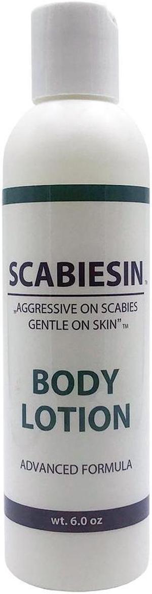 Scabiesin Anti Scabies Treatment For Humans, Extra Strength Scab Mite Eliminating Body Lotion, Effective Cream with Fast Skin Itch Relief, 6.0 oz