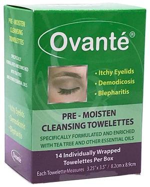 Ovante Demodex Control Cleansing Towelettes  Gentle Skin Care Solution for Effective Demodex Management, Acne, and Irritation Relief, with Soothing Ingredients for Healthy, Clear Skin