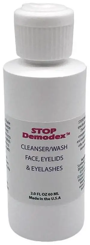 Ovante Stop Demodex Face Wash Travel Size - 2.0 OZ for Sensitive Skin, Gentle Daily Cleanser, Reduces Skin Irritation, Targets Demodex Mites, Helps Clear Acne and Promotes Healthy Skin
