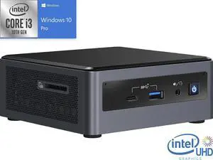 NUC10i3FNH mini computer, i3-10110U up to 4.1GHz, RAM, SSD, HDMI, Thunderbolt, card reader, Wi-Fi, Bluetooth, Windows 10 Pro (not including memory and hard disk, need to be purchased separately)