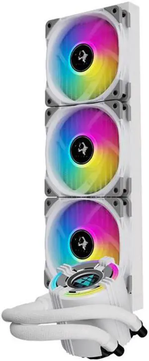 Cross border desktop computer CPU integrated water-cooled radiator Starry S360 ARGB Shenguang synchronous PWM temperature controlled silent fan white