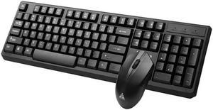 Jinheda KM036 Desktop Notebook Computer Cable Keyboard Mouse USB Mouse Business Office Keyboard and Mouse Set