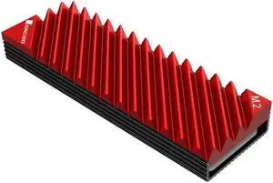 Computer Solid State Drive Metal Heat Sink M.2 2280 Solid State Drive Heat Sink Aluminum Tank Top Passive Heat Sink Red