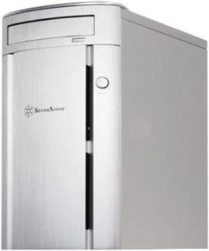 Aluminum Front Panel/Secc Structure Micro Atx Mid Tower Computer Case (Silver)