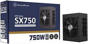 SX750-PT 750W SFX Fully Modular Power Supply 80 Plus Platinum Rated 92mm Fan Black