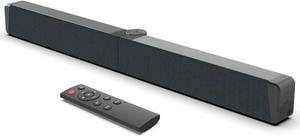 BS-53 Foldable Sound Bars for TV Speaker with Full-Range Divers, Bluetooth 5.1, OPT,Coaxial,USB, AUX Inputs,  TV Soundbar for Projector PC Home Theater 3D Surround Sound System-26.8 Inch