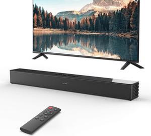 INFIBLA TV bar speaker, wireless Bluetooth 5.3 bar speaker TV speaker, TV audio three equalizer modes, optional/AUX/ARC connection, DSP bass stereo audio with remote control, wall mounted type suitabl