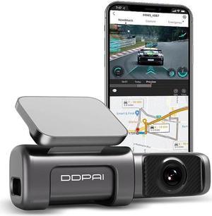 DDPAI Dash Cam Mini5 4K Front 3840x2160 Car Dash Camera with Built-in 5G WiFi GPS, 64G Storage, Sony IMX 415 STARVIS Sensor, Night Vision, G-Sensor, Loop Recording, AR Technology, Black