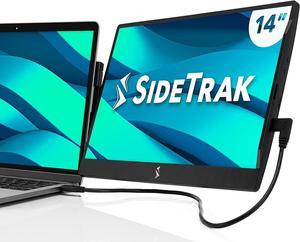 SideTrak Swivel 14 Attachable Portable Monitor for Laptop FHD IPS USB Laptop Dual Screen with Kickstand  Compatible with Mac PC  Chrome  Fits All Laptop Sizes  Powered by USBC or Mini HDMI