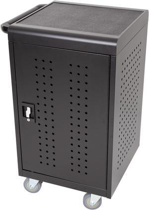 Line Leader 30 Unit Mobile Charging Cart with Locking Cabinets | UL Safety-Certified Charging Station for 30 Tablets, Laptops or Chromebooks | ANSI/BIFMA Standard Laptop Cart & Classroom Storage Cart