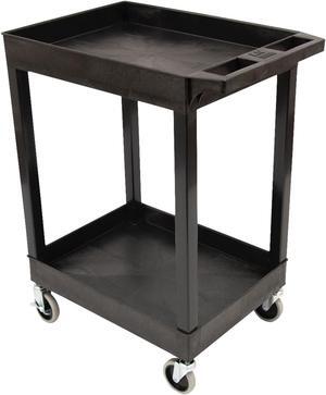 Stand Steady 18" x 27.25" Tubstr Two Shelf Tub Utility Cart - Black