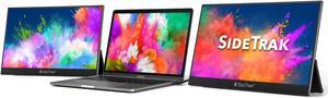 SideTrak Solo Pro Triple Monitor for Laptop | 2 Freestanding 15.8" FHD 1080P LED Screens with Kickstand | Compatible with Mac, PC, & Chrome | USB-C or HDMI | Speakers & HDR Mode