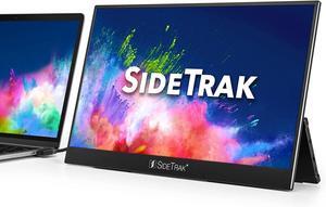 SideTrak Solo Pro Portable Monitor Freestanding 15.8" FHD 1080P LED Anti-Glare IPS Screen with Kickstand | Mac, PC, & Chrome Compatible | USB-C or Mini HDMI Powered | Built-in Speakers & HDR Mode