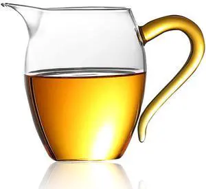 Gong Dao Bei, Glass Cha Hai for Gong Fu Tea & Coffee or Cream Sharing Cup Milk Serving Pitcher HB-GB-2 (11.8 oz/ 350 ml)