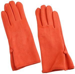 Women Winter Warm Gloves With Touch Screen Fingers, Touchscreen Texting Fleece Lined Windproof Driving Glove W-G-2 (Orange)