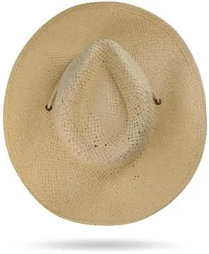 Straw Cowboy Hat for Men & Women, Cowgirl Sun Cap with Wide Brim & UV Protection for Outdoor Summer Activities U-N3-3Y (US, Alpha, One Size, Orange)