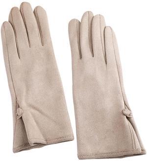 Women Winter Warm Gloves With Touch Screen Fingers, Touchscreen Texting Fleece Lined Windproof Driving Glove W-G-2 (Khaki)