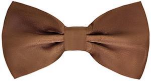 SYAYA Men Pre Tied Silk Formal Tuxedo Bow Tie, Teen Boy Tux Bowtie For Wedding Large Necktie Father or Easter Day MBT3 (Brown)