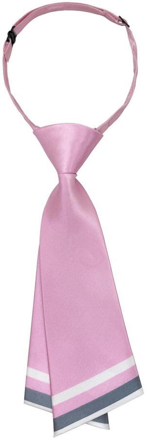 SYAYA Professional Women Necktie, Pre-tied Office Ladies Tie For Janpanese JK & JC Uniform or Cosplay Accessory W-B-T-T9 (Pink)
