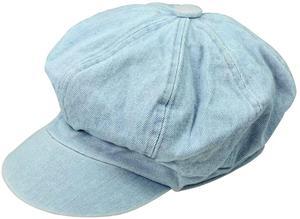 Women Newsboy Hats, Ladies Warm Wool Visor Beret Caps For Cabbie or Painter Outdoor in Spring Autumn Winter W-N-H-1 (Light Blue)