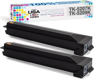 MADE IN USA TONER Compatible Replacement for use in Kyocera TASKalfa 356ci, 358ci (TK-5207K) and Copystar® CS 356ci, 358ci Printers (TK-5209K) (Black-2 Pack)