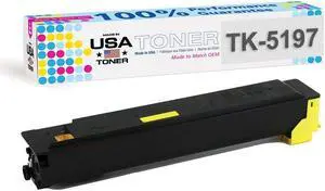 Compatible Kyocera TK-5197Y, TASKalfa 306ci, 307ci, 308ci, Copystar TK-5199Y Yellow toner