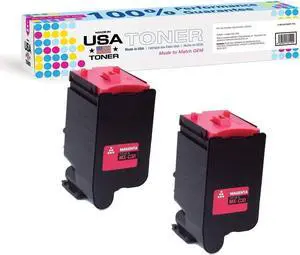 MADE IN USA TONER Compatible Replacement for Sharp MX-C30NTM, MX-C250F, C300P, C300W, C301W, C303W, C304W, C305W, C306W (Magenta, 2 Pack)