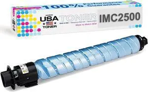 MADE IN USA TONER Compatible Replacement for Ricoh Lanier Savin IM C2000 IM C2500, 842310 (Cyan-1 Cartridge)