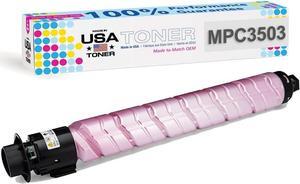 MADE IN USA TONER Compatible Replacement for Ricoh MP C3003, MP C3004, MP C3504, MP C3004ex, MP C3504ex, 841815, 841819 (Magenta)