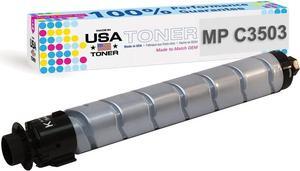 MADE IN USA TONER Compatible Replacement for Ricoh MPC3003, MPC3004, MPC3504, MPC3004ex, MPC3504ex, 841813, 841817 (Black, 1 Cartridge)