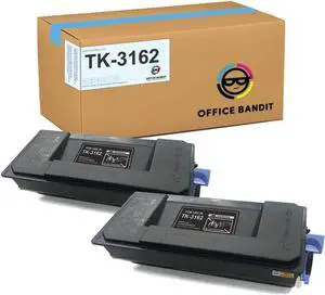 Toner Replacement for Kyocera TK3162, TK-3162, Ecosys M3145idn, M3645idn, P3045dn, P3050dn, P3055dn, P3060dn (Black, 2 cartridges)