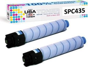 MADE IN USA TONER Compatible Replacement for Ricoh SP C435dn SPC435 821246 (Cyan, 2 Pack)