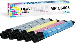 MADE IN USA TONER Compatible Replacement for Ricoh MP C6003 MP C4503 MP C5503 MPC6004 841849 841851 841852 841850 (2 x Black, Cyan, Yellow, Magenta, 5 Pack)
