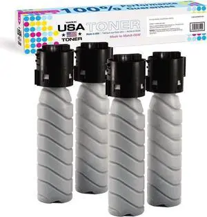 MADE IN USA TONER Compatible Replacement for use in Konica Minolta® Bizhub 215, TN-118 (Black, 4 cartridges)