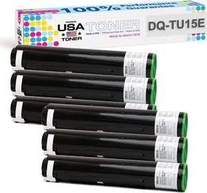 MADE IN USA TONER Compatible Toner Cartridge Replacement for Panasonic DP-2310, DP-3010, DP-2330, DP-3030, DQ-TU15E (Black, 6 Pack)