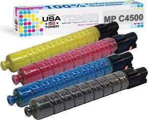 MADE IN USA TONER Compatible Replacement for Ricoh MP C3500 MP C4500 888604 888605 888606 888607 (Black, Cyan, Yellow, Magenta, 4 Pack)