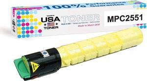 MADE IN USA TONER Compatible Replacement for Ricoh MP C2051, C2551, C2030, C2050, C2530, C2550, 9.5K Yield (Yellow, 1 Cartridge)