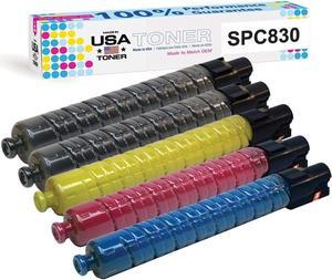 MADE IN USA TONER Compatible Replacement for Ricoh SP C830DN, SP C831DN, 821117, 821181, 821118, 821182, 821119, 821183, 821120, 821184 (2 x Black, Cyan, Magenta, Yellow- 5 Pack) MADE IN USA TONER Compatible Replacement for Ricoh SP C830DN, SP C831DN, 821117, 821181, 821118, 821182, 821119, 821183, 821120, 821184 (2 x Black, Cyan, Magenta, Yellow- 5 Pack)