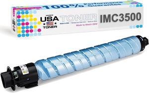 MADE IN USA TONER Compatible Replacement for Ricoh Lanier Savin IM C3000, IM C3500, 842254 (Cyan, 1 Cartridge)