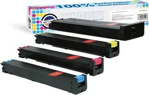 MADE IN USA TONER Compatible Replacement for Sharp MX27NT, MX45NT, MX-3500N, 4500N, 3501N, 4501N (Black, Cyan, Yellow, Magenta, 4 Pack) MADE IN USA TONER Compatible Replacement for Sharp MX27NT, MX45NT, MX-3500N, 4500N, 3501N, 4501N (Black, Cyan, Yellow, Magenta, 4 Pack)