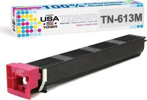 MADE IN USA TONER Compatible Replacement for Konica Minolta Bizhub C452, C552, C652, TN613M, TN-613M (Magenta, 1 Cartridge)