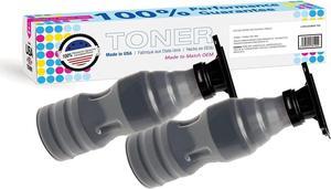 MADE IN USA TONER Compatible Replacement for use in Xerox 006R01238, 006R01374, 6204, 6604, 6605, 6705, 6279 Wide Format Printer (Black- 2 Pack)