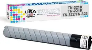 Compatible Konica Minolta TN-321K, TN-322, TN-221K, TN-323K, C224, C284, C364 Toner (Black)