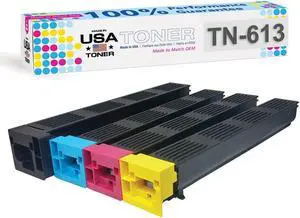 Compatible Konica Minolta Bizhub C452, C552, C652, TN613K, TN613C, TN613M, TN613Y, TN413K toner (CMYK, 4 cartridges)