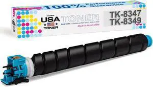 Compatible Kyocera TK8347C, TASKalfa 2552ci, 2553ci, Copystar TK8349C Cyan Toner